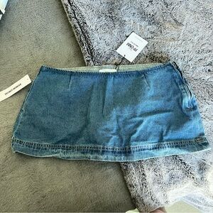 Princess Polly Blue Denim Mini Skirt
